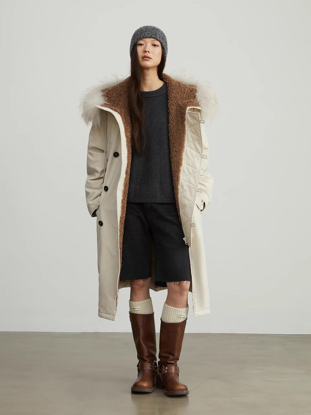 “Manchester City Old Story”  Winter Loose Long Hooded Parka