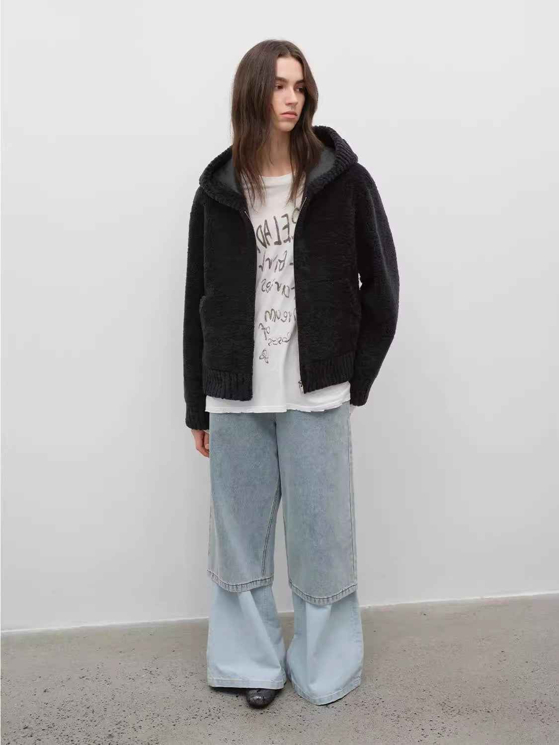 Hooded Merino Sheepskin Jacket