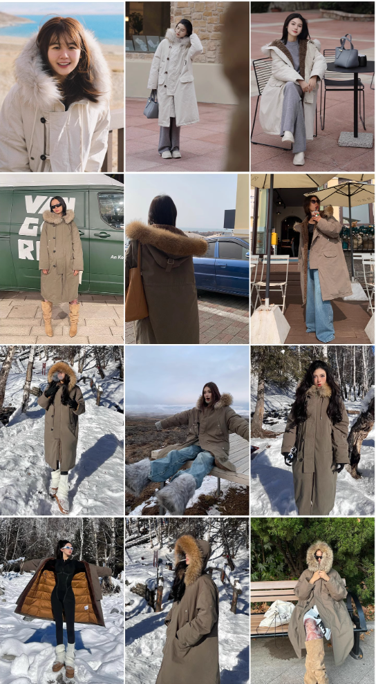“Manchester City Old Story”  Winter Loose Long Hooded Parka