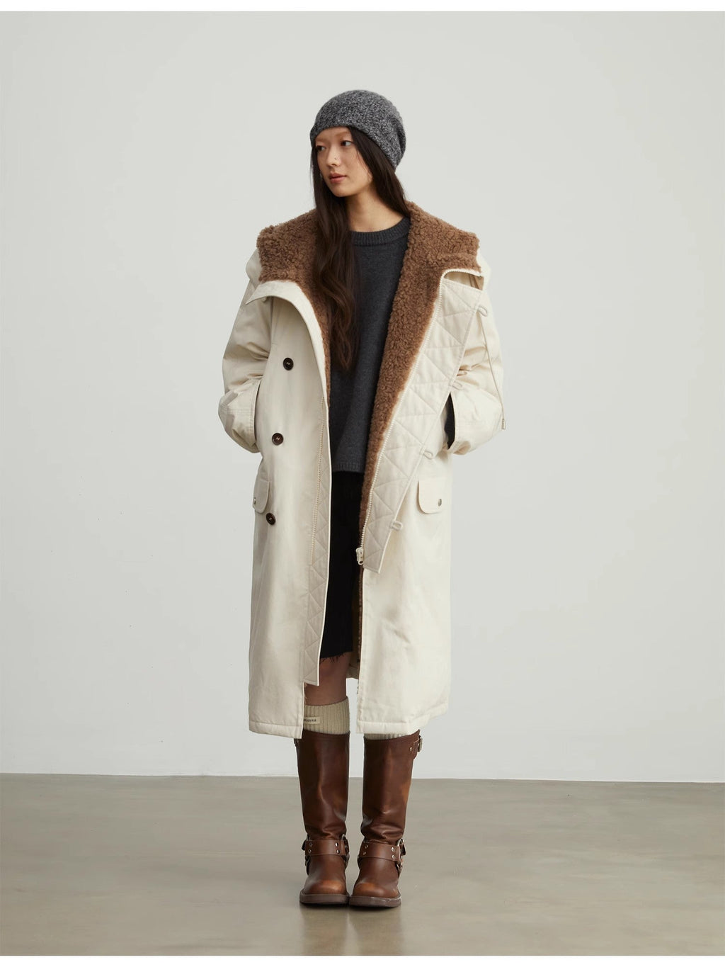 “Manchester City Old Story”  Winter Loose Long Hooded Parka