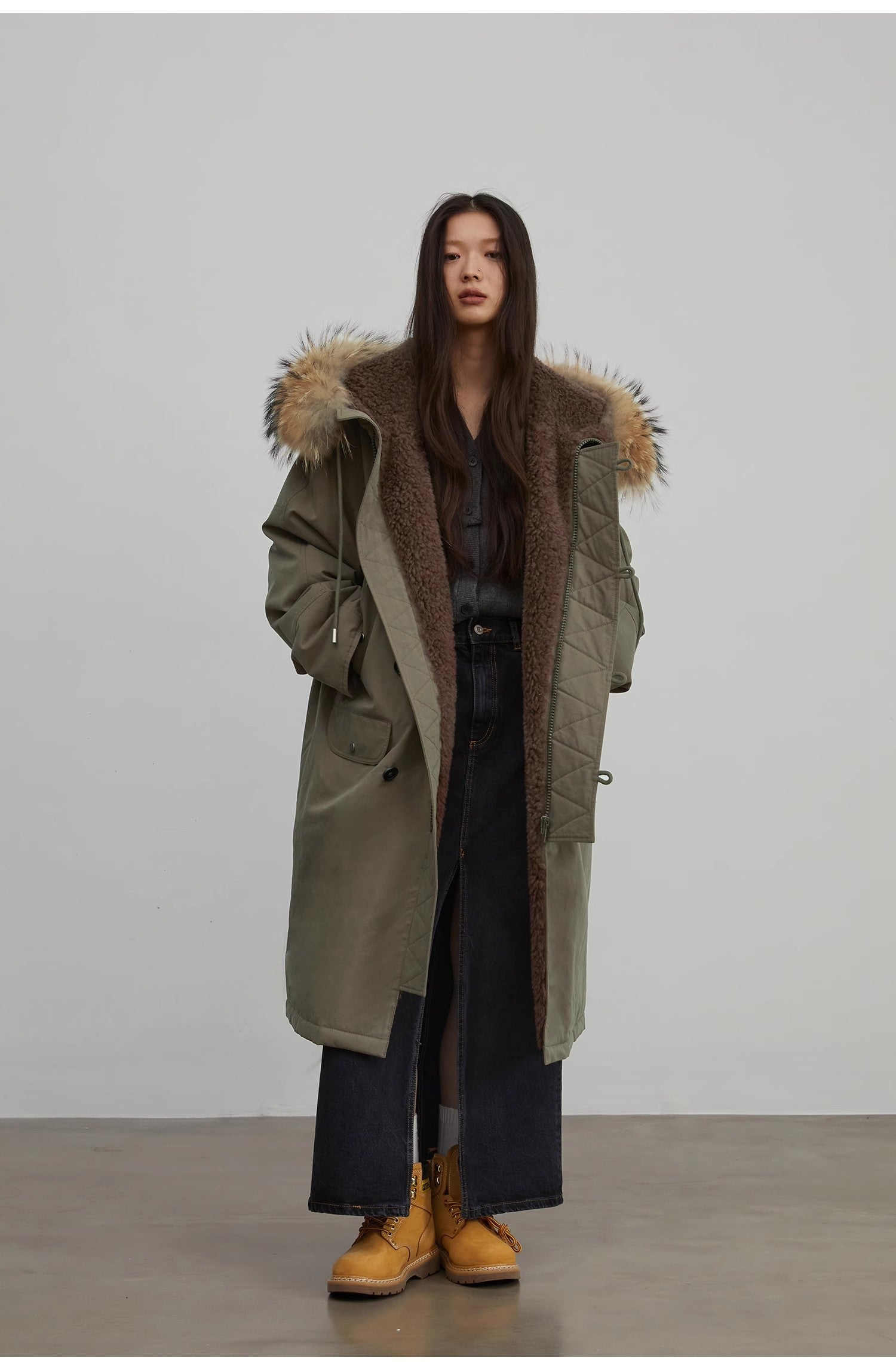 “Manchester City Old Story”  Winter Loose Long Hooded Parka