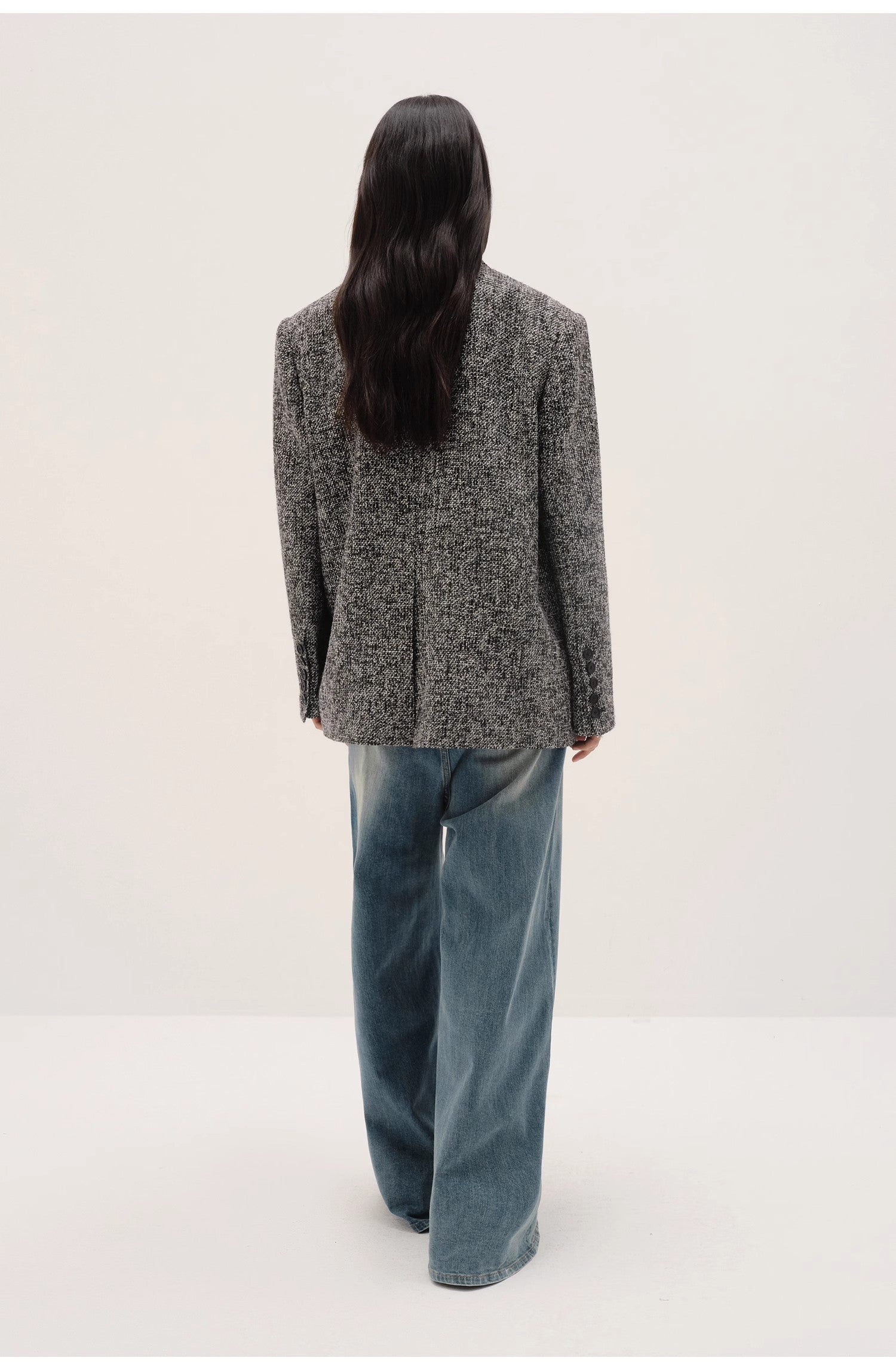 Limited Edition Italian Imported Yarn  Chanel Style Tweed Suit Jacket