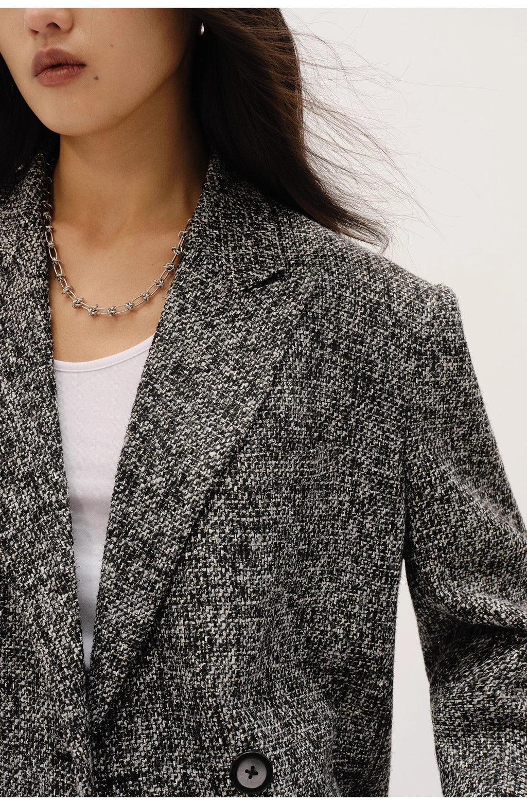 Limited Edition Italian Imported Yarn  Chanel Style Tweed Suit Jacket