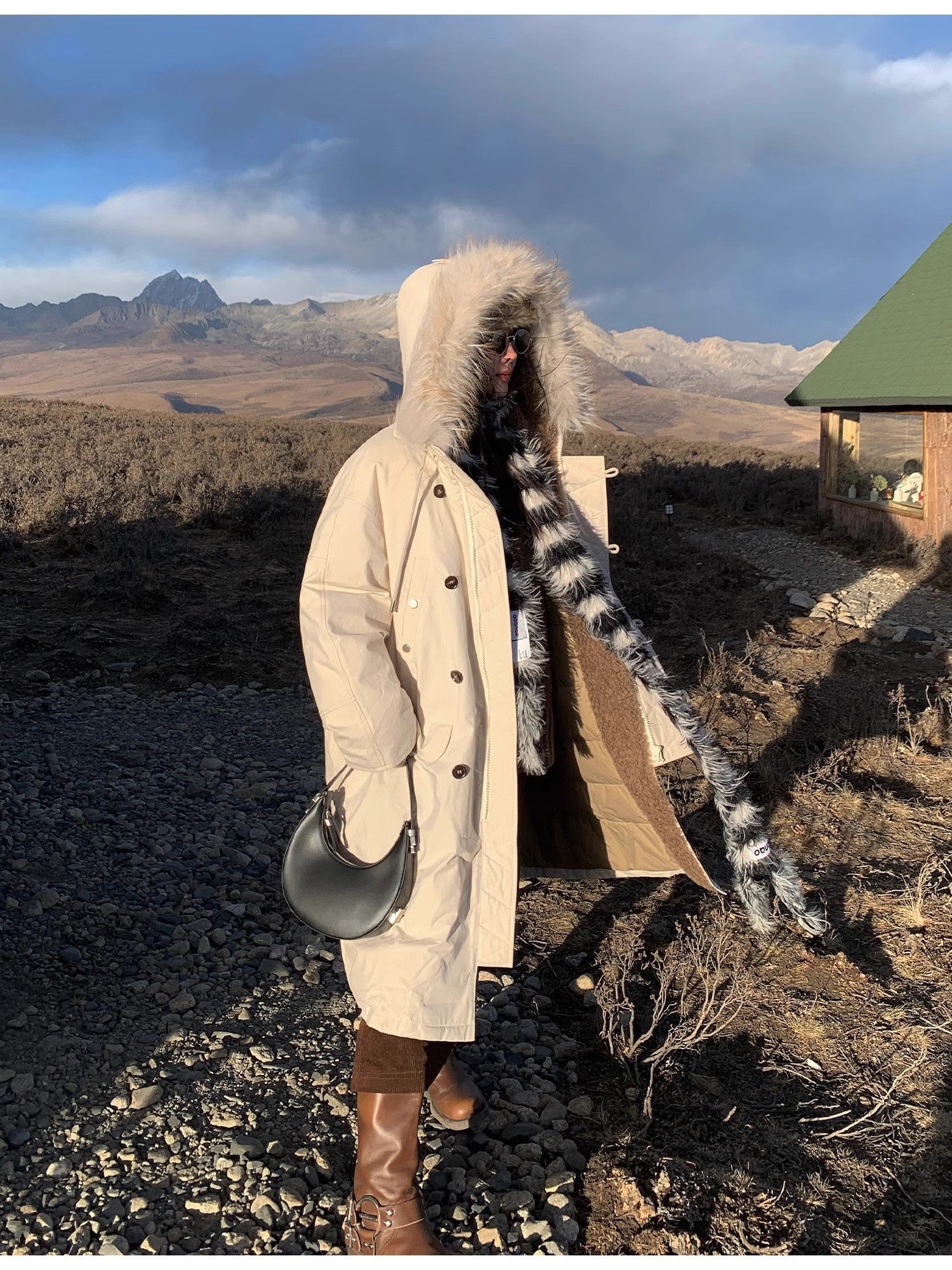 “Manchester City Old Story”  Winter Loose Long Hooded Parka