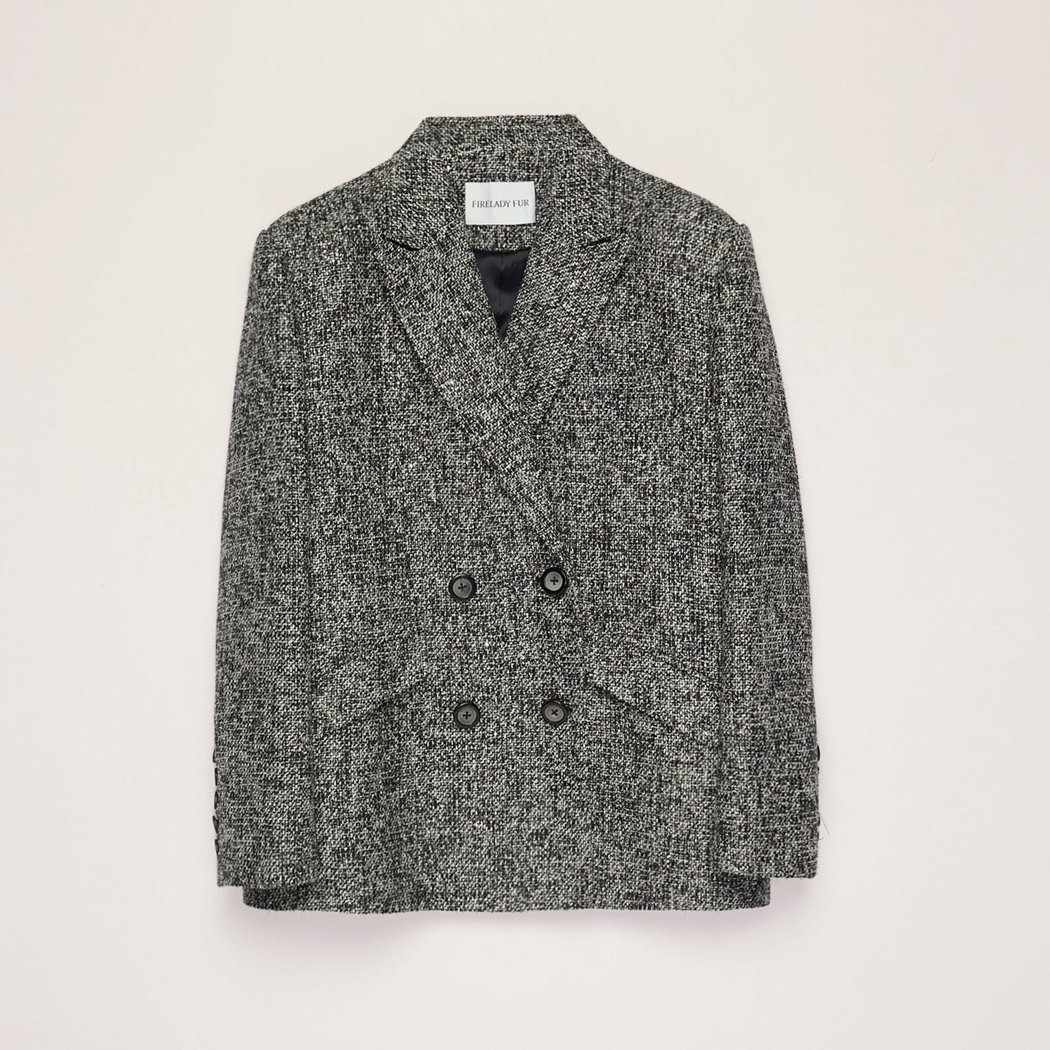 Limited Edition Italian Imported Yarn  Chanel Style Tweed Suit Jacket