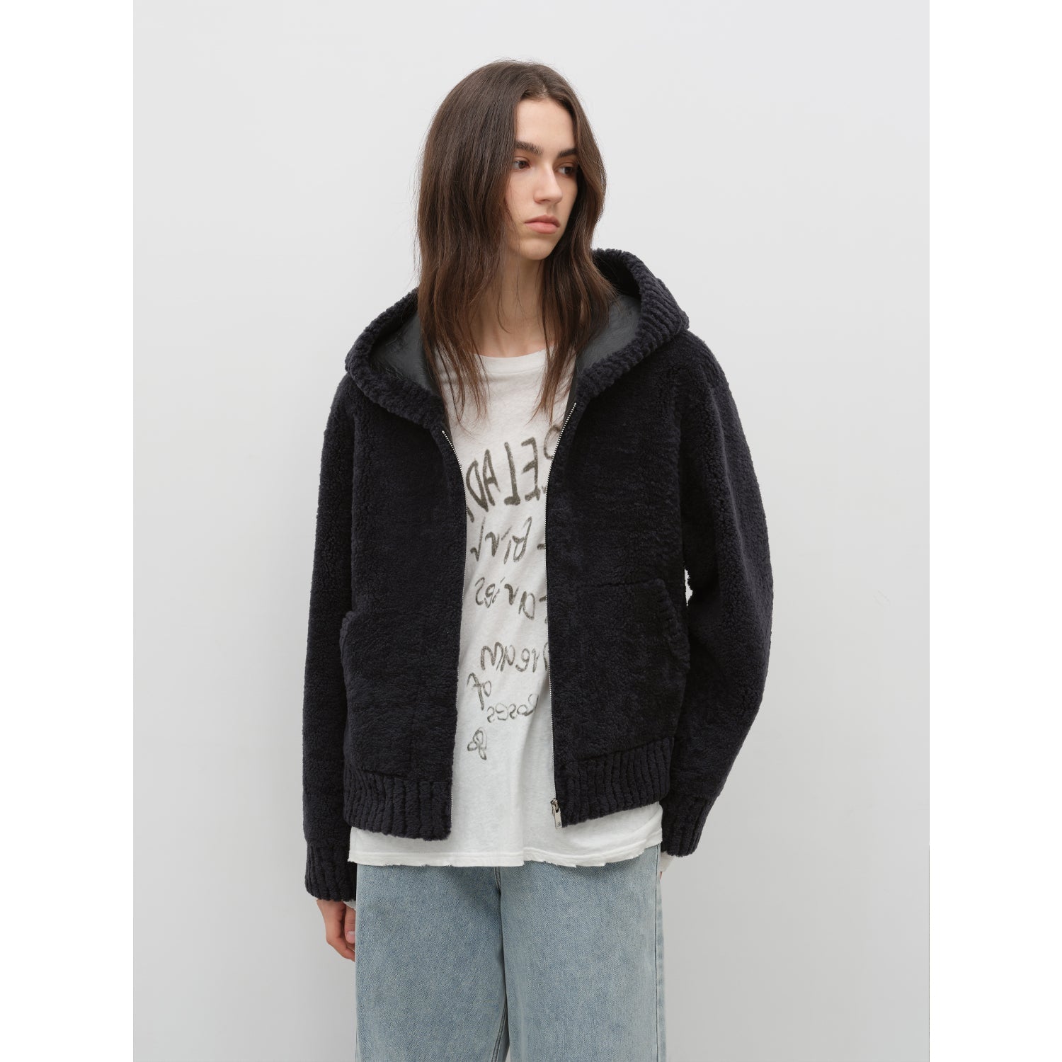 Hooded Merino Sheepskin Jacket