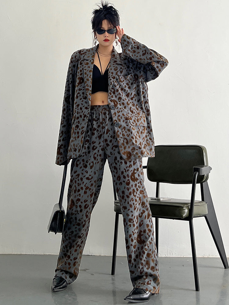 Panta Leopard Print Pants