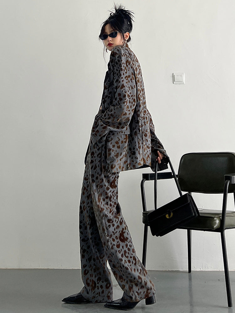 Panta Leopard Print Pants